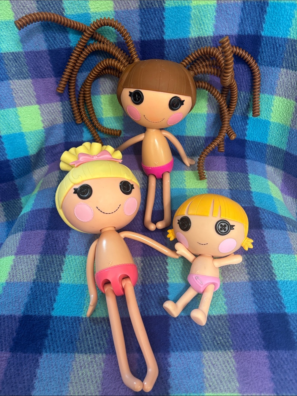 Lalaloopsy Doll Bundle Lot (3) Silly Hair, Starlight & Little Sister Nude
